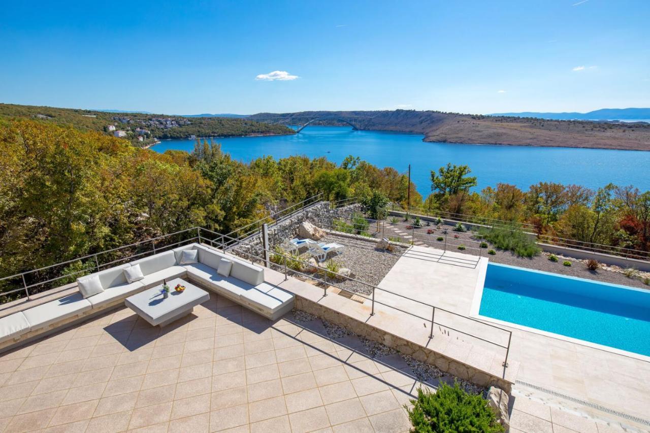 Luxury Villa Ostro With Pool & Krk Bridge View Kraljevica Dış mekan fotoğraf