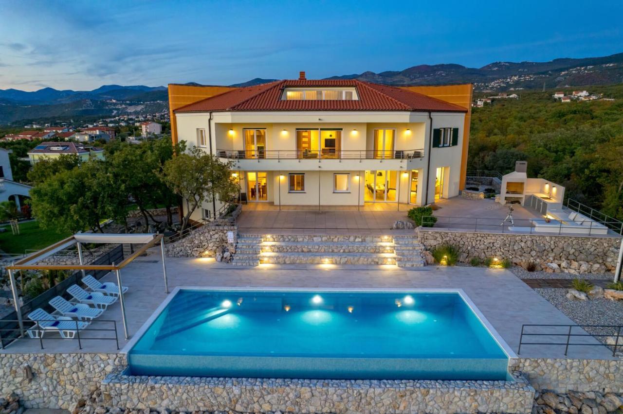 Luxury Villa Ostro With Pool & Krk Bridge View Kraljevica Dış mekan fotoğraf