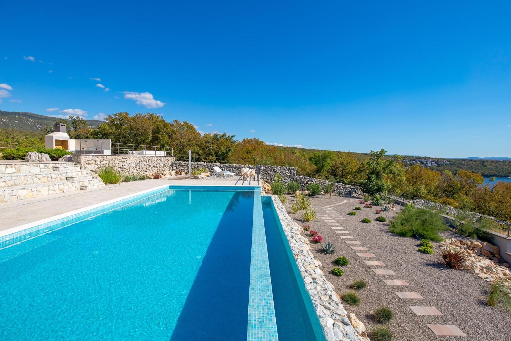 Luxury Villa Ostro With Pool & Krk Bridge View Kraljevica Dış mekan fotoğraf