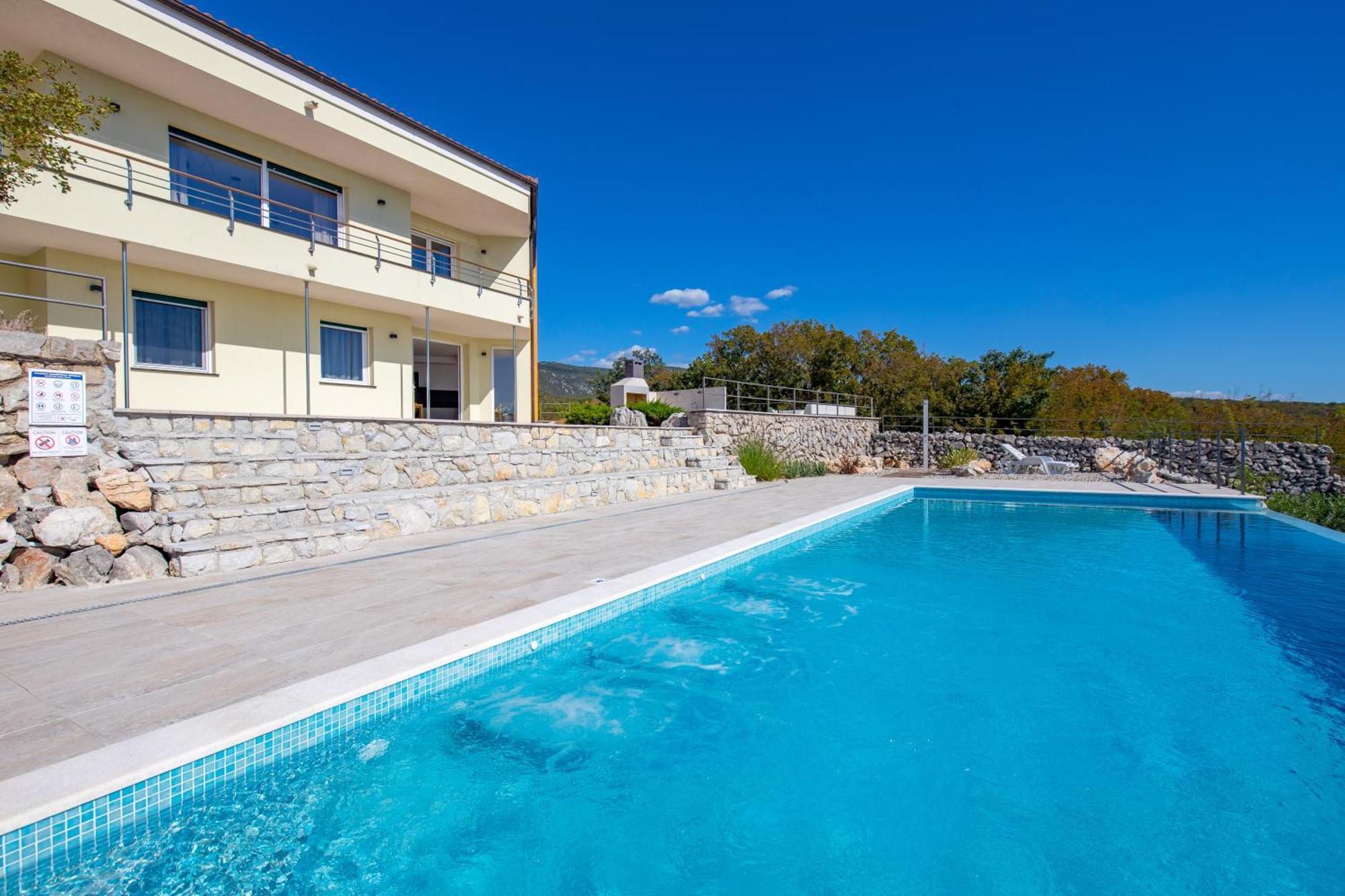 Luxury Villa Ostro With Pool & Krk Bridge View Kraljevica Dış mekan fotoğraf