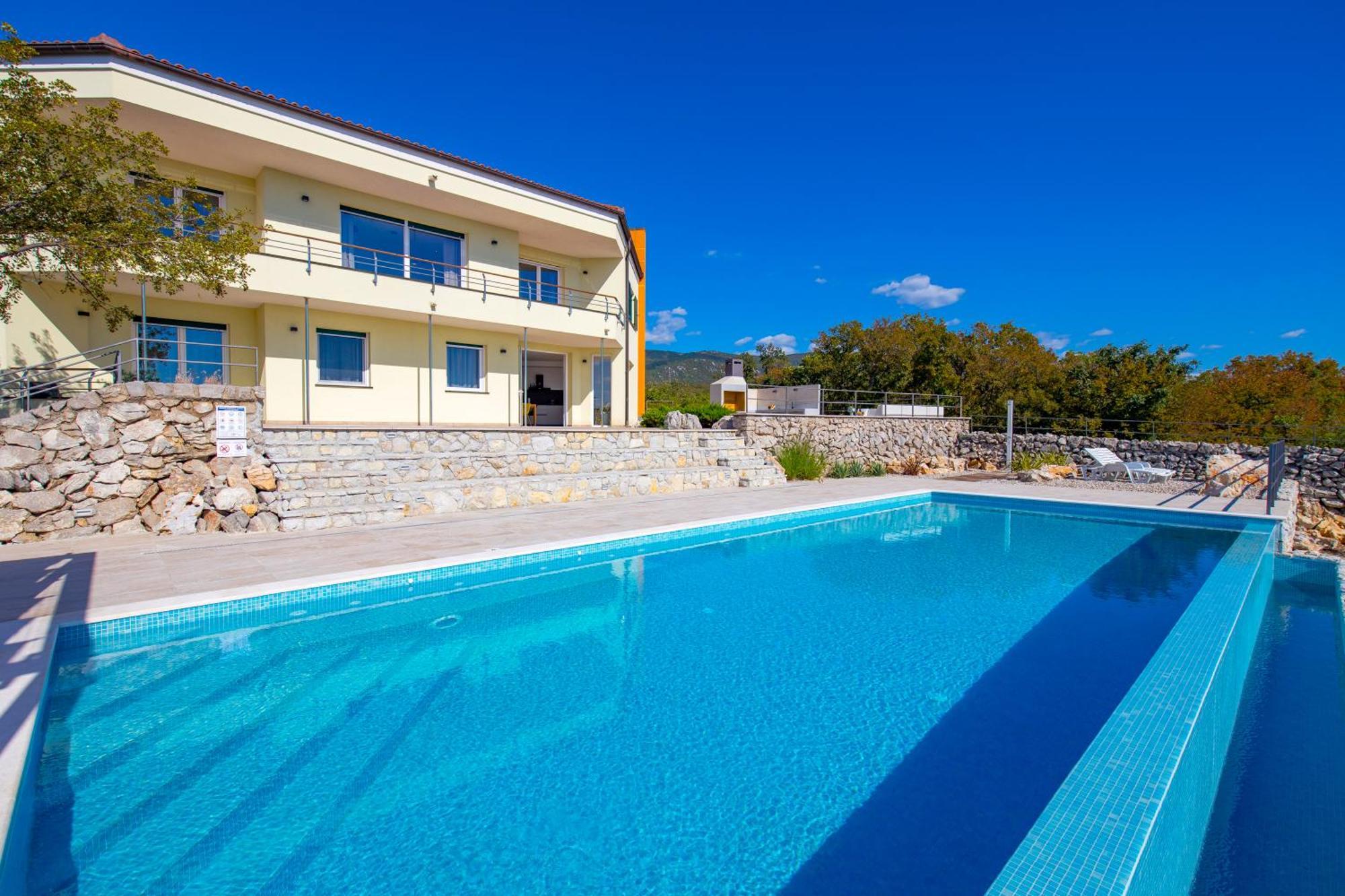 Luxury Villa Ostro With Pool & Krk Bridge View Kraljevica Dış mekan fotoğraf
