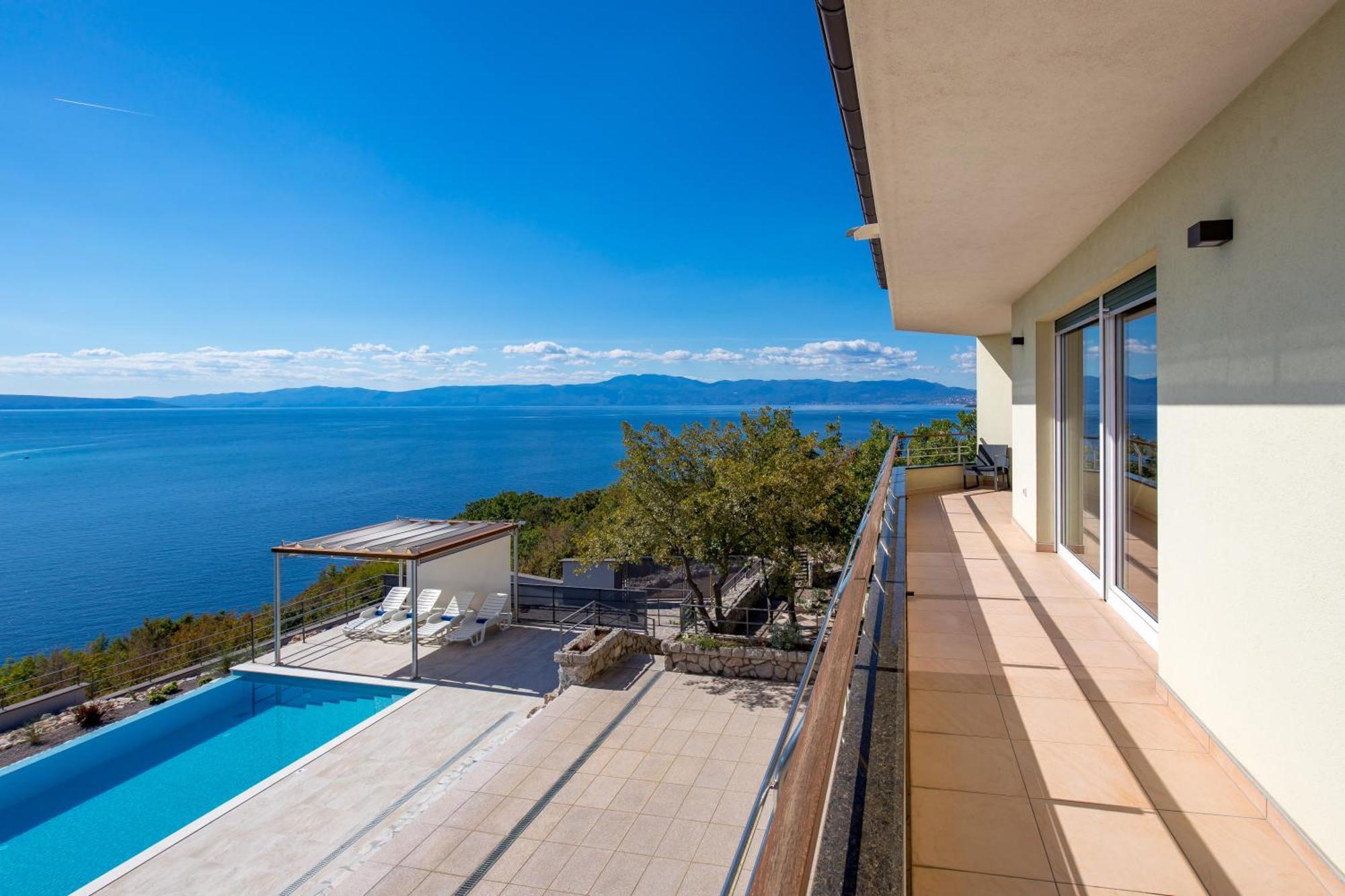 Luxury Villa Ostro With Pool & Krk Bridge View Kraljevica Dış mekan fotoğraf