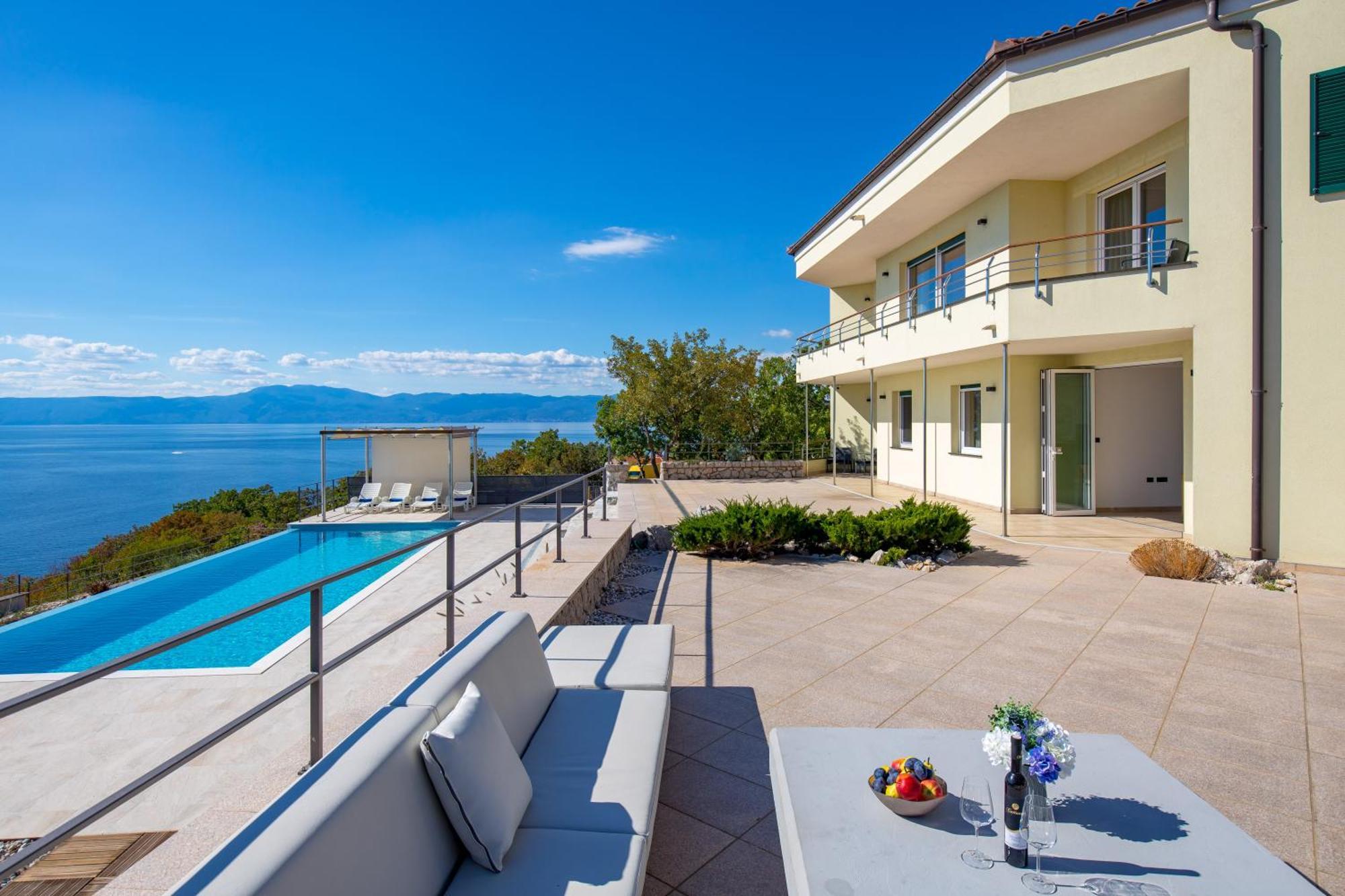 Luxury Villa Ostro With Pool & Krk Bridge View Kraljevica Dış mekan fotoğraf