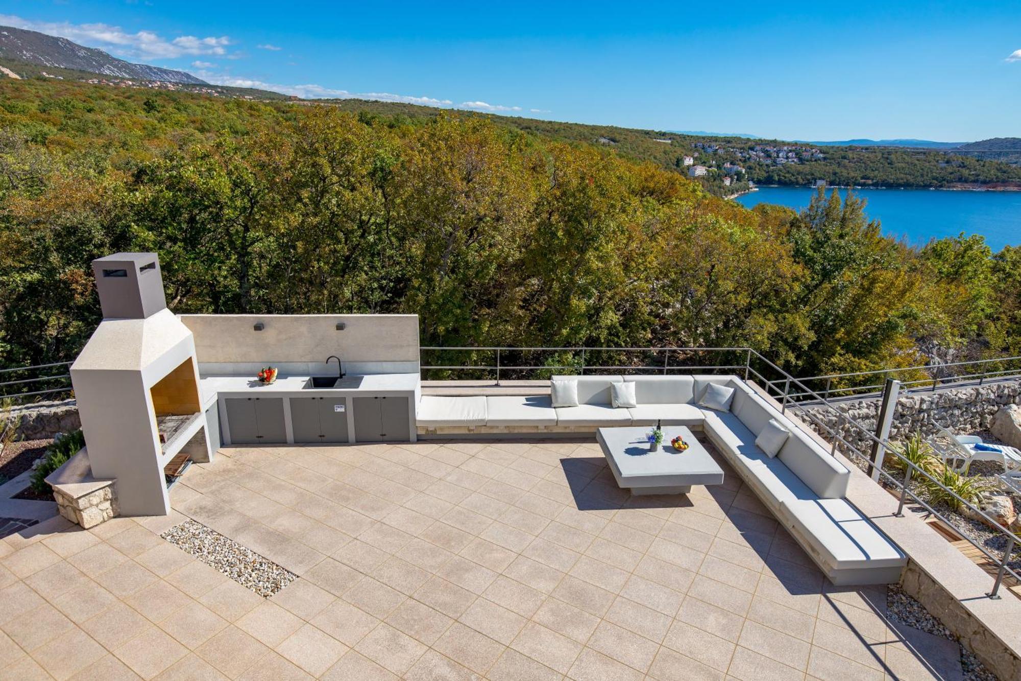 Luxury Villa Ostro With Pool & Krk Bridge View Kraljevica Dış mekan fotoğraf