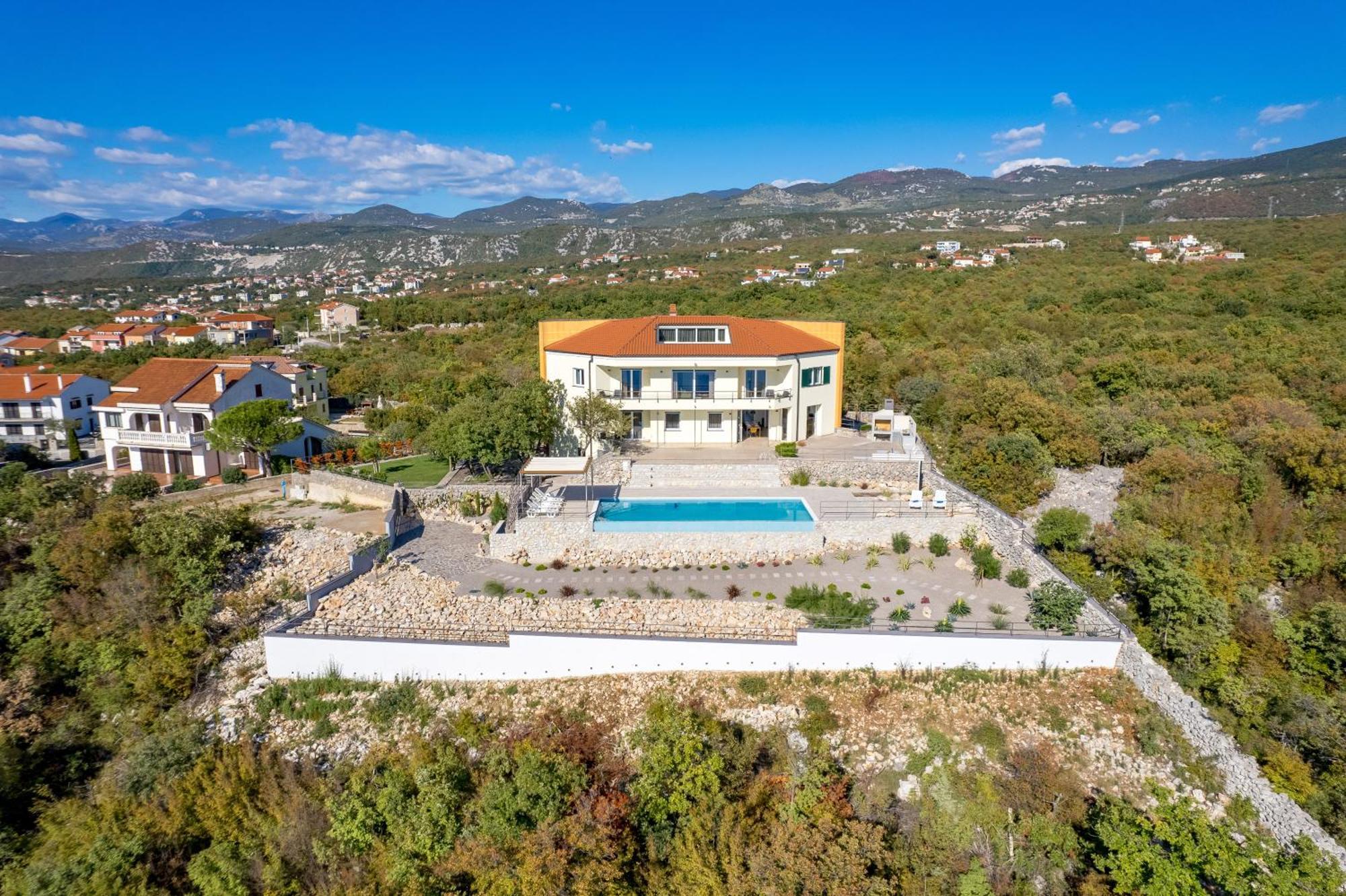 Luxury Villa Ostro With Pool & Krk Bridge View Kraljevica Dış mekan fotoğraf